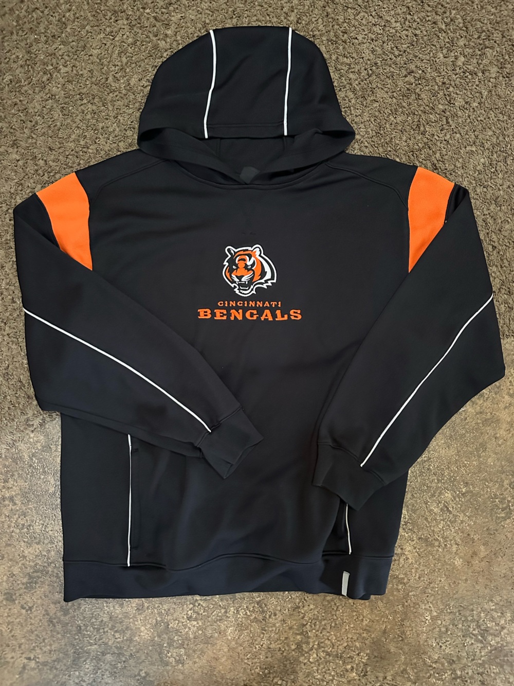 Cincinnati Bengals Wicking Hoodie - Mens Size XL